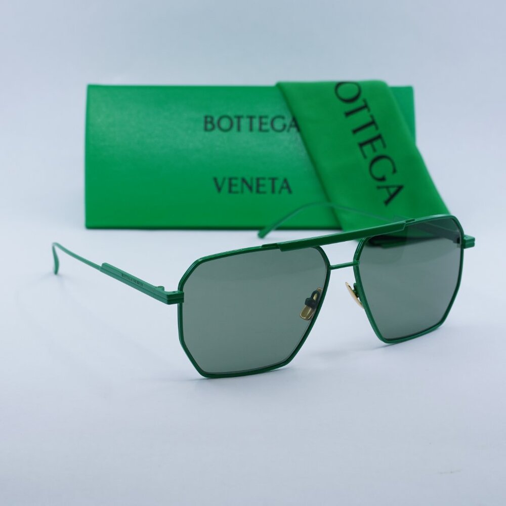 Bottega Veneta BV1012S 006 Aviator Sunglasses - Green - Picture 6 of 15